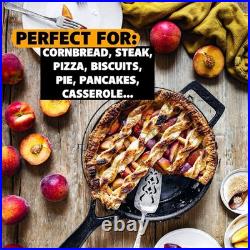 Stargazer 12-Inch Cast Iron Skillet Made in USA, Seasoned, Even Heat Distribut