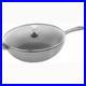 Staub 10 Cast Iron Pan with Lid, Graphite Grey