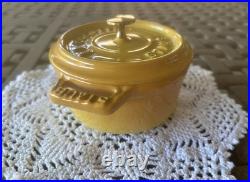 Staub 10cm Citron Yellow. 25qt. Brand New Cast Iron. Includes FREE SHIPPING