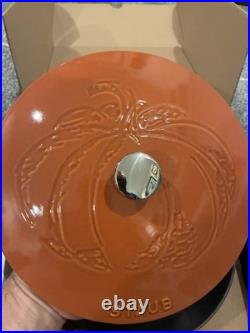 Staub 3.75 Qt Cast Iron Pumpkin Dutch Oven RARE