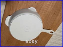 Staub Cast Iron 10 in, Fry Pan, White