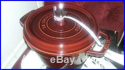 Staub Cast Iron 2.75 Qt. Round Dutch Oven (Grenadine)