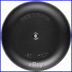 Staub Cast Iron 2.75-qt La Coquette Visual Imperfections Black Matte