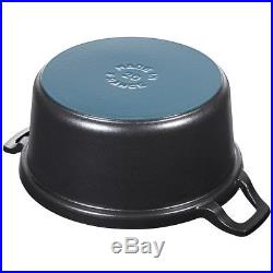 Staub Cast Iron 2.75-qt La Coquette Visual Imperfections Black Matte