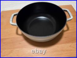 Staub Cast Iron 3.75 qt, Essential, French Oven, Snowflake
