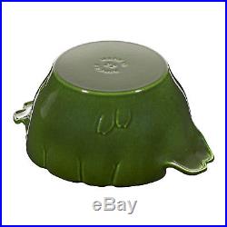 Staub Cast Iron 3-qt Artichoke Cocotte Basil