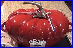 Staub Cast Iron 3qt Tomato Cocotte / Dutch Oven And Home Decor (red Cherry)