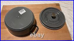 Staub Cast Iron 4 qt, Round, Dutch Oven, Graphite Grey