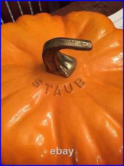 Staub Cast Iron 5-qt Pumpkin Cocotte Burnt Orange
