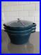 Staub Enameled Cast Iron 4-Piece Stackable Cookware Set La Mer BRAND NEW SEE