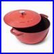 Staub Enameled Cast Iron Dutch Oven Round 5 Qt #26 Cherry Red