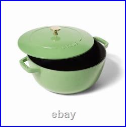 Staub Enameled Cast Iron Dutch Oven Round 5 Qt #26 Lime Green