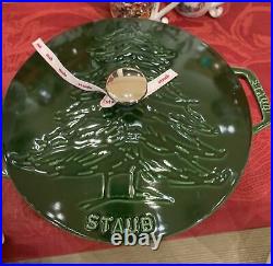 Staub Enameled Cast Iron Essential French Oven 3.75 Quart Basil Pine Tree NIB