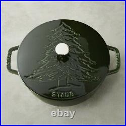 Staub Enameled Cast Iron Essential French Oven 3.75 Quart Basil Pine Tree NIB