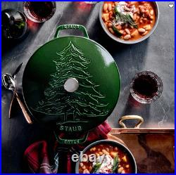 Staub Enameled Cast Iron Pine Tree Braiser, 2.5-Qt