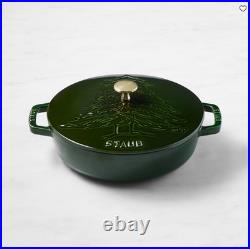 Staub Enameled Cast Iron Pine Tree Braiser, 2.5-Qt