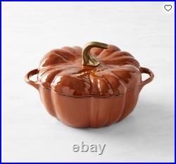 Staub Enameled Cast Iron Pumpkin Cocotte, 3 1/2-Qt