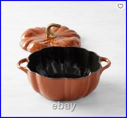 Staub Enameled Cast Iron Pumpkin Cocotte, 3 1/2-Qt