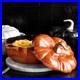 Staub Enameled Cast Iron Pumpkin Cocotte 3.5 Qt Cinnamon Orange Pot