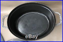 Staub La Cocotte Oval Dutch Oven #31 Gray France Cast Iron (4X)