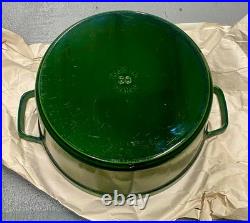 Staub La Cocotte X- Large 13.25 QT Dutch Oven, Basil Green RARE