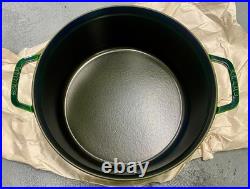 Staub La Cocotte X- Large 13.25 QT Dutch Oven, Basil Green RARE