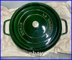 Staub La Cocotte X- Large 13.25 QT Dutch Oven, Basil Green RARE