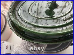 Staub Rare Green 29 Oval Cast Iron Pot