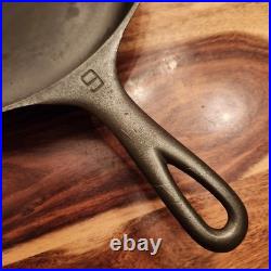 The Griswold MFG Co. Fully Marked Victor Cast Iron Skillet #9, 723, EPU