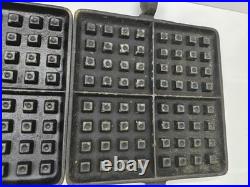 The Wagner M'F'G CO. Sidney O Square Cast Iron Waffle Maker 1910 With Base