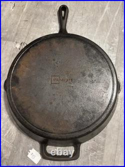 This is a Mainstays 12 1/2 Inch Cast Iron Skillet. It is designed for versatile