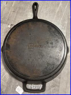 This is a Mainstays 12 1/2 Inch Cast Iron Skillet. It is designed for versatile
