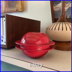 Timo Sarpaneva ENAMELED CAST IRON SATURNUS CASSEROLE BY ROSENLEW