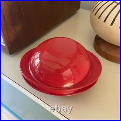 Timo Sarpaneva ENAMELED CAST IRON SATURNUS CASSEROLE BY ROSENLEW