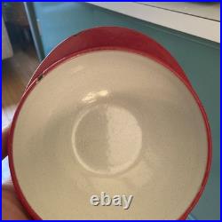 Timo Sarpaneva ENAMELED CAST IRON SATURNUS CASSEROLE BY ROSENLEW