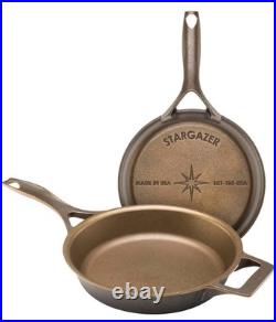 Top Quality Cast Iron STARGAZER SKILLET 10.5 Smooth Surface USA Made Durable