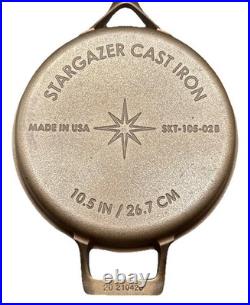 Top Quality Cast Iron STARGAZER SKILLET 10.5 Smooth Surface USA Made Durable