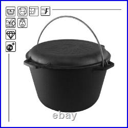 Tourist cast iron cauldron 8L with a lid-pan Brizoll KT08-2