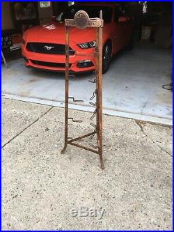 Ultra Rare Authentic Vintage Griswold Store Display rack 50 Tall Rustic
