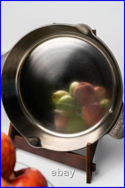 Un-Seasoned Modern Heirloom Mirror Polished Cast Iron Skillet Pan 12 2.7 Wall