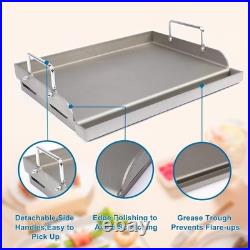 Universal Fit 25x16 Cast Iron Griddle with Removable Handles for Tailgating Universal Fit 25x16 Cast Iron Griddle with Removable Handles for Tailgating