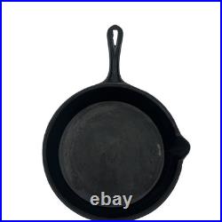 Unknown Gate Marked Fancy Handle #7 Cast Iron Skillet with Heat Ring RESTORED