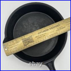 Unknown Gate Marked Fancy Handle #7 Cast Iron Skillet with Heat Ring RESTORED