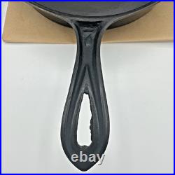 Unknown Gate Marked Fancy Handle #7 Cast Iron Skillet with Heat Ring RESTORED