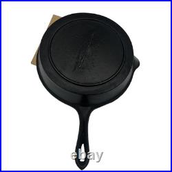 Unknown Gate Marked Fancy Handle #7 Cast Iron Skillet with Heat Ring RESTORED