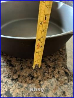 Unmarked Antique Wagner 11 Cast Iron Chicken Fryer withLid Restored Seasoned