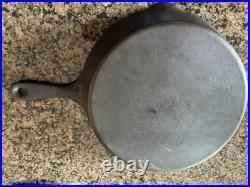 Unmarked Antique Wagner 11 Cast Iron Chicken Fryer withLid Restored Seasoned