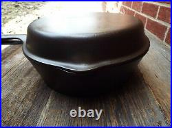 Unmarked Wagner 11 Cast Iron Deep Double Skillet Set, restored