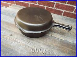 Unmarked Wagner 11 Cast Iron Deep Double Skillet Set, restored