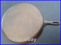 Unmarked Wagner 14 A #12 Cast Iron Skillet without USA Slight Wobble RESTORED